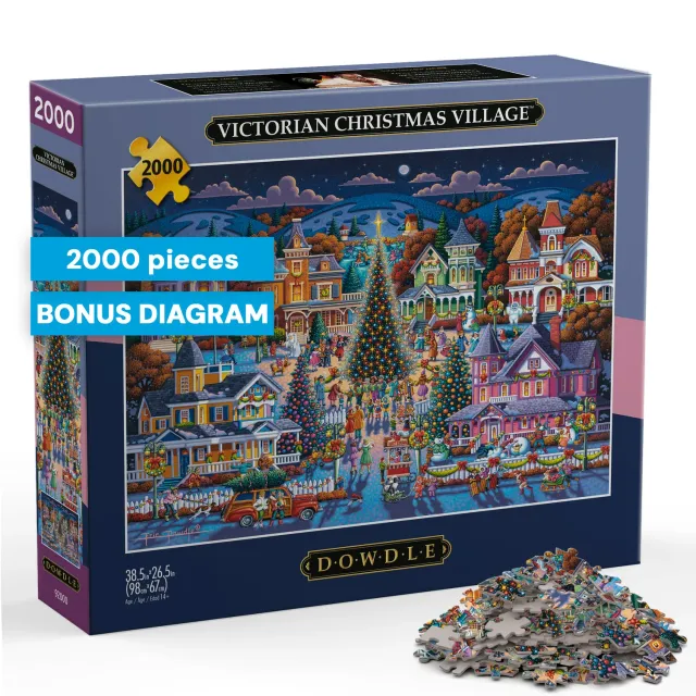Buffalo Games Eric Dowdle Victorian Christmas puslespil 2000 jul