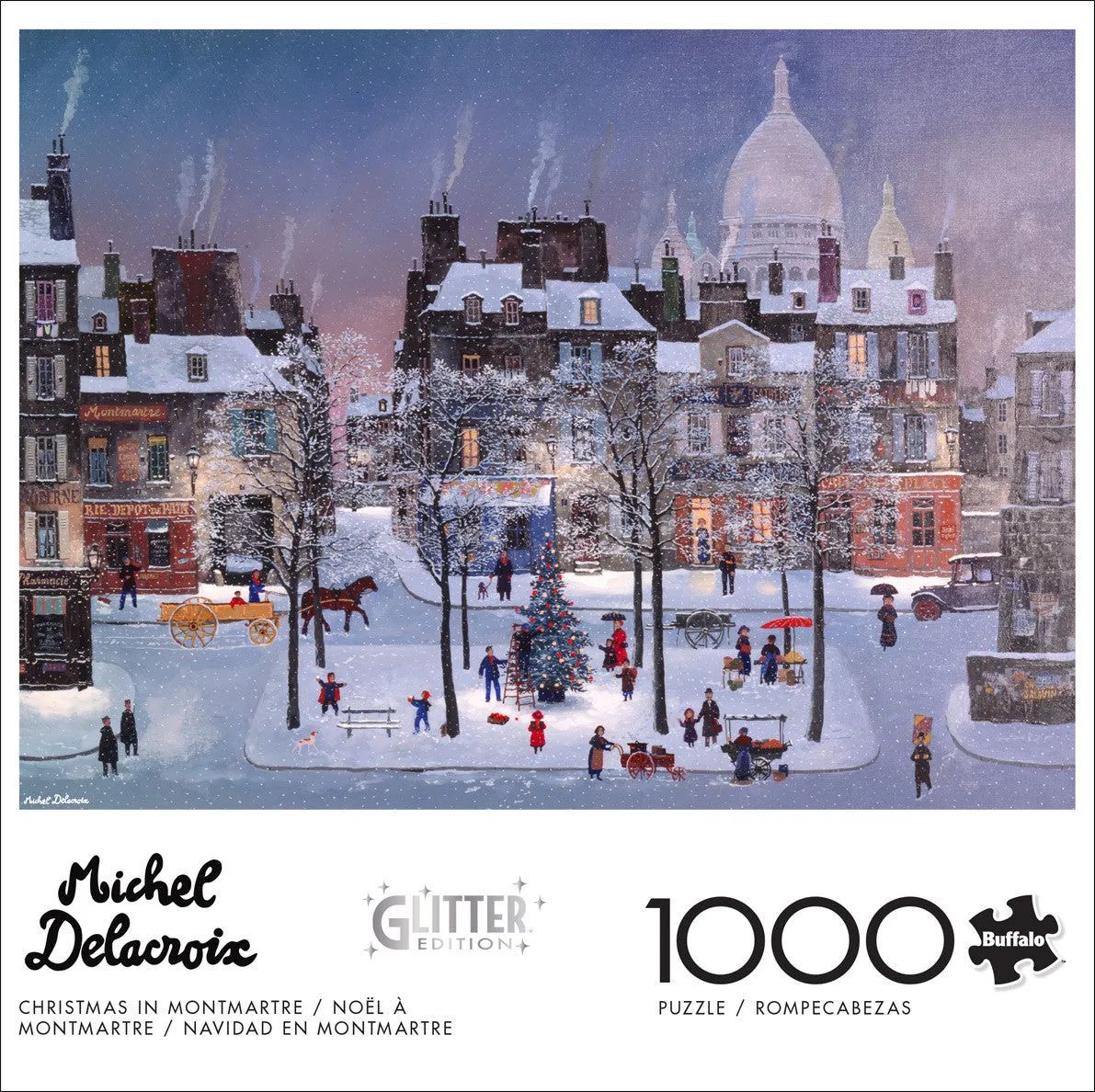 Buffalo Games Christmas in Montmartre puslespil 1000 brikker jule