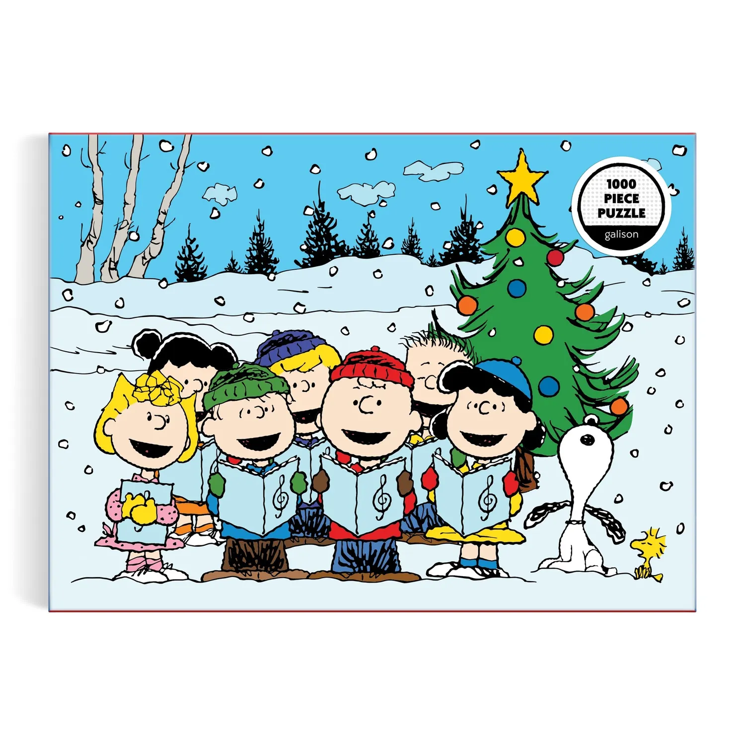 Galison Peanuts Christmas Caroling puslespil 1000 brikker jule