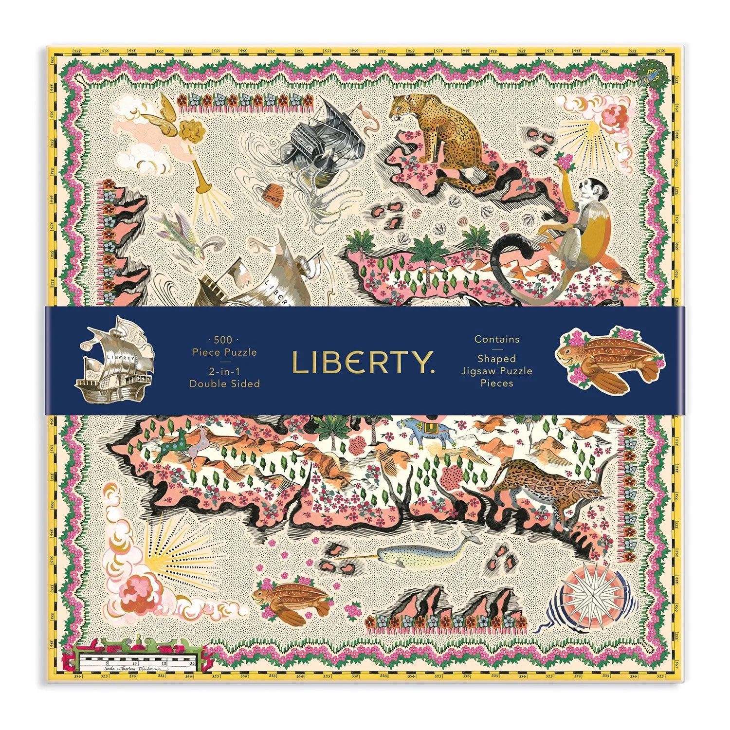 Galison Liberty London Maxine puslespil 500 brikker dobbeltsidet