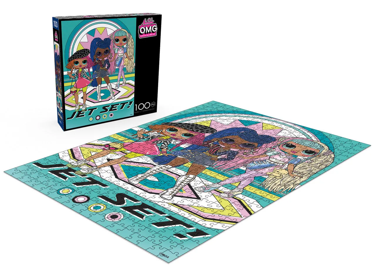 Buffalo Games L.O.L. Surprise Jet Set puslespil 100 brikker piger