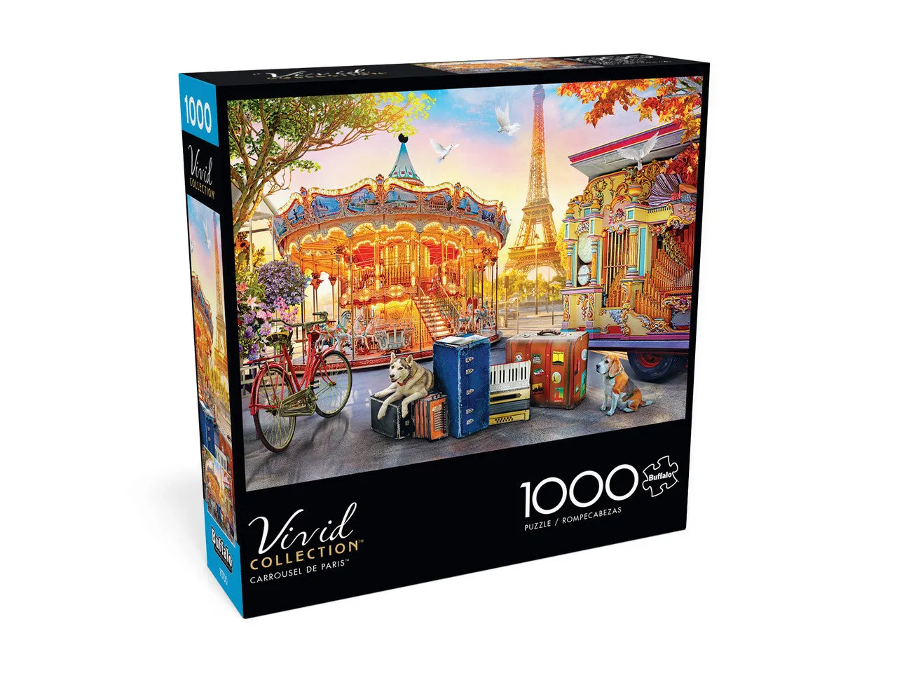 Buffalo Games Vivid Carrousel de Paris 1000 puslespil karrusel