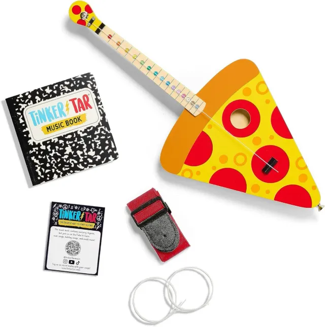 Tinkertar Pizza Guitar børneguitar 1 streng legetøj
