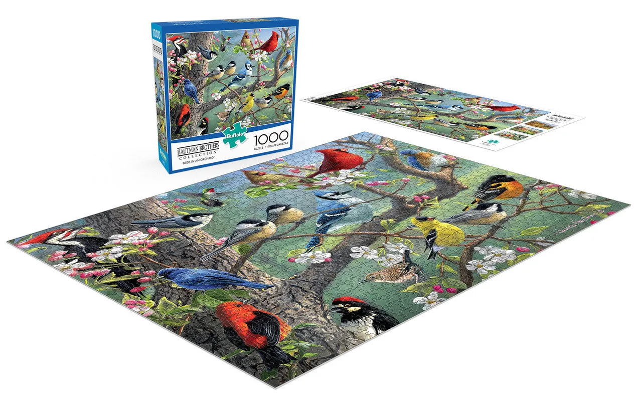 Buffalo Games Hautman Birds in an Orchard puslespil 1000 fugle