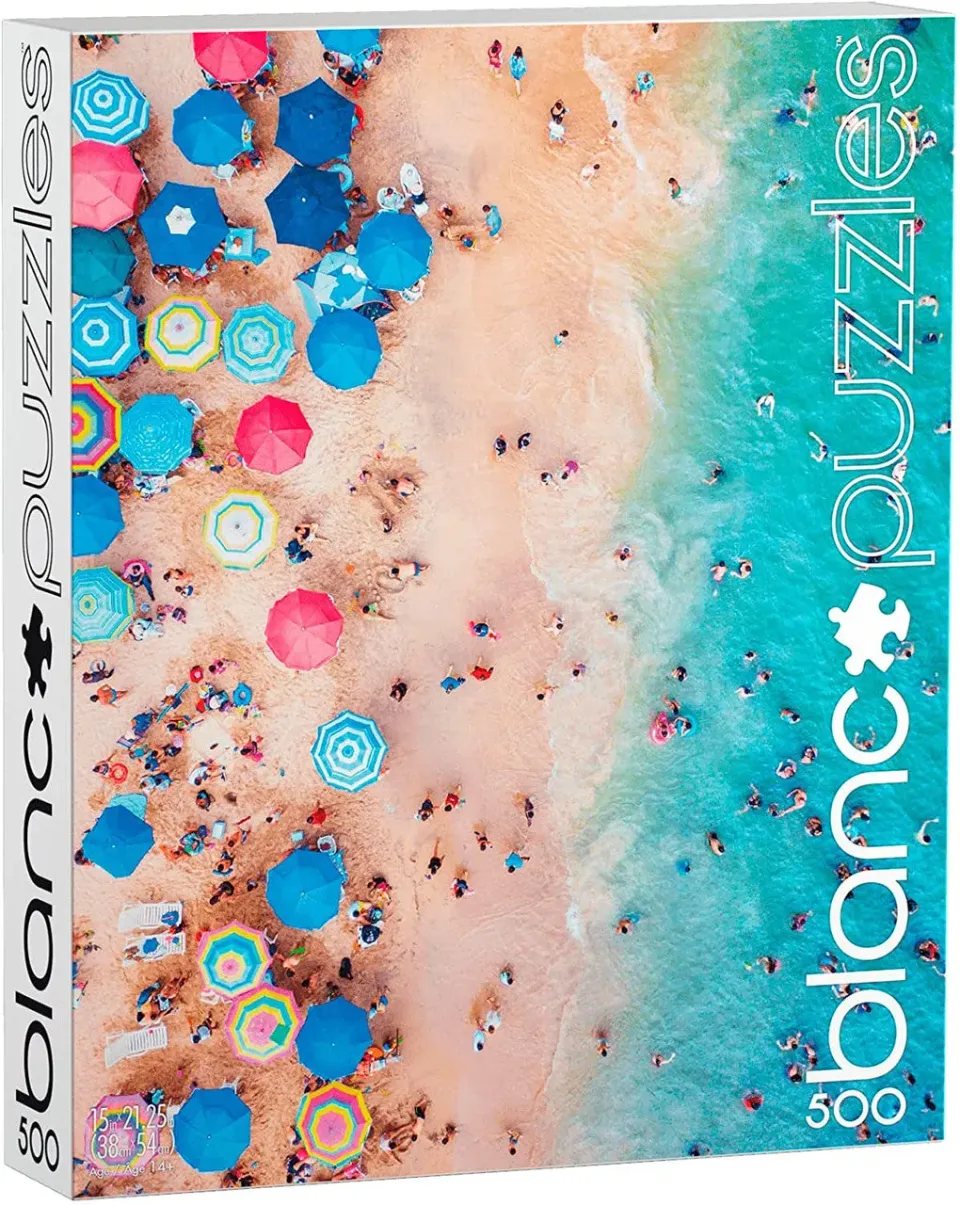 Buffalo Games blanc Day at the Beach puslespil 500 brikker strand