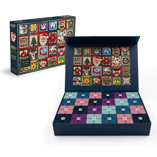 House of Puzzle Christmas Crochet julepuslespil 1000 brikker