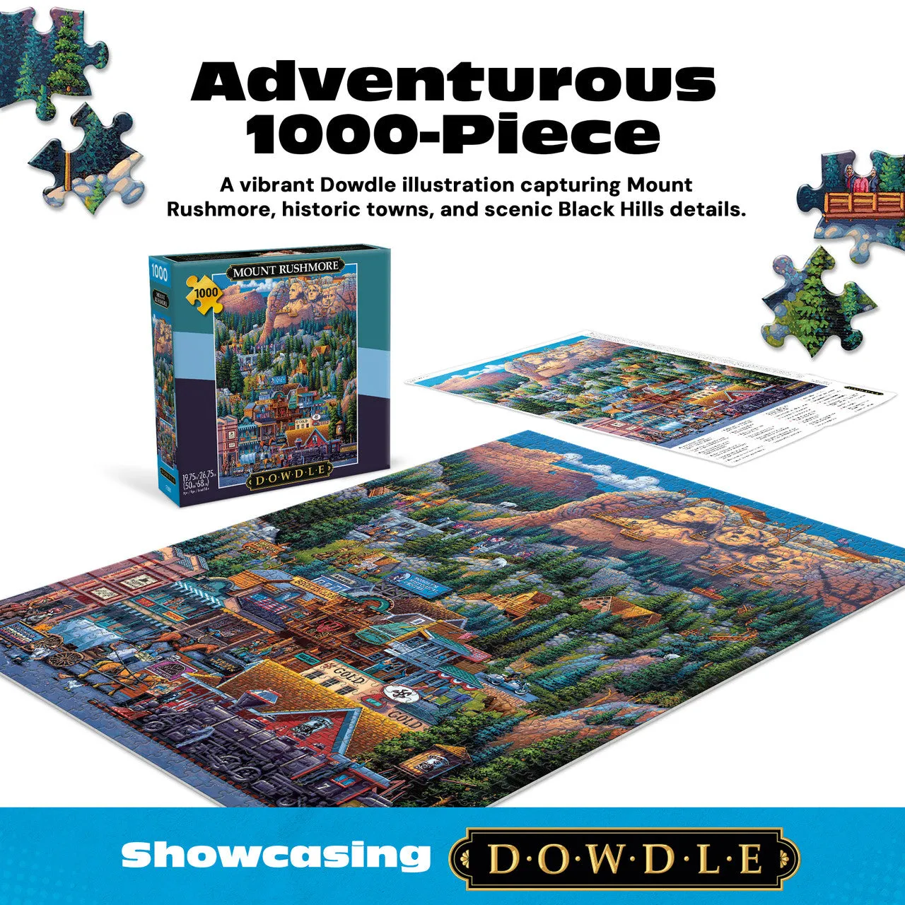 Buffalo Games Eric Dowdle Mount Rushmore puslespil 1000 brikker