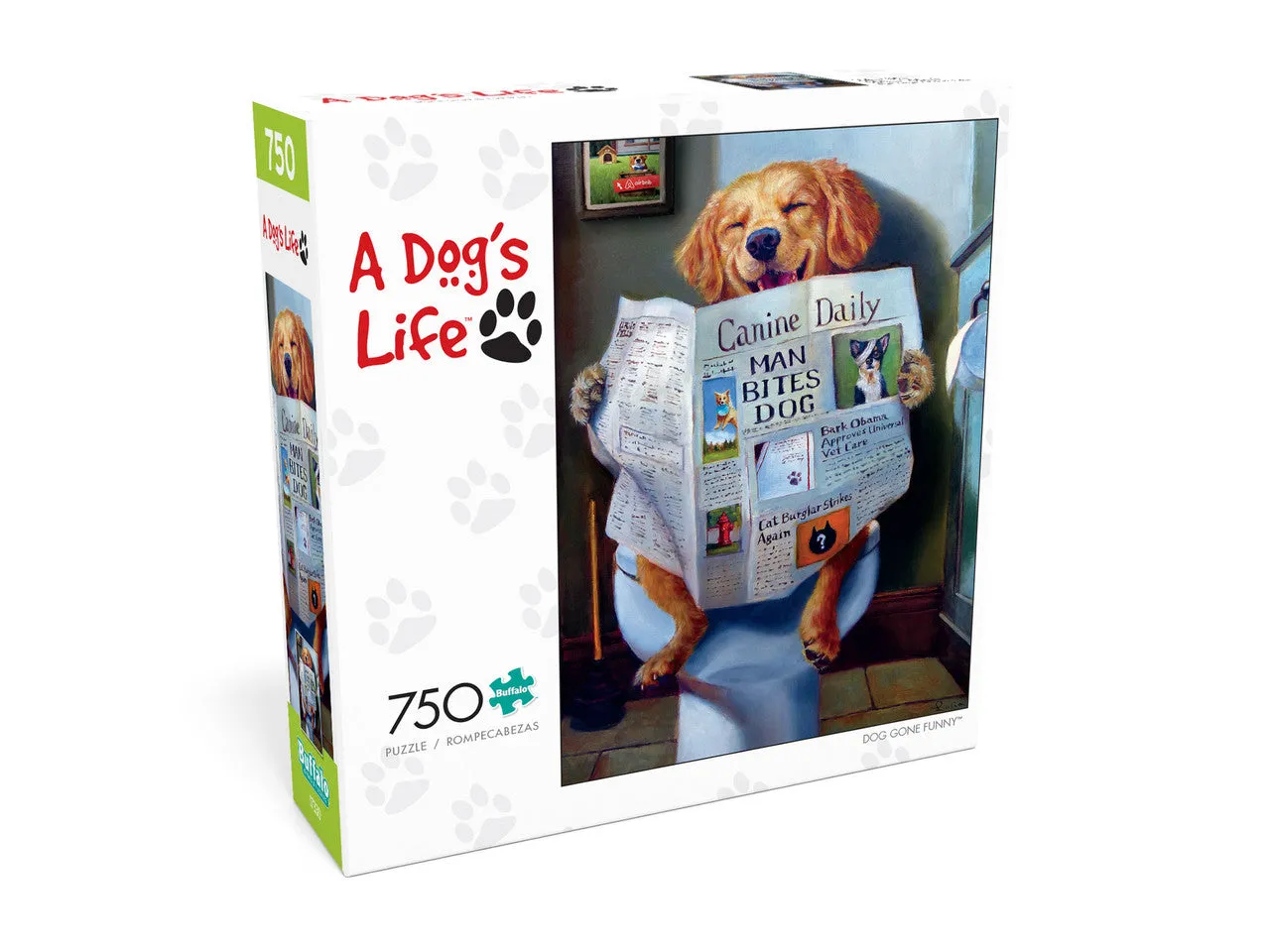 Buffalo Games Dog Gone Funny puslespil 750 brikker hund