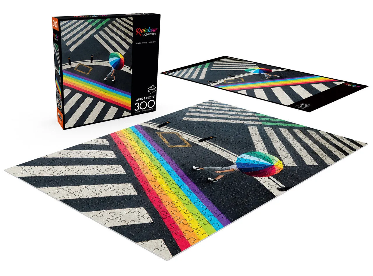 Rainbow Series Black White Rainbow puslespil 300 brikker