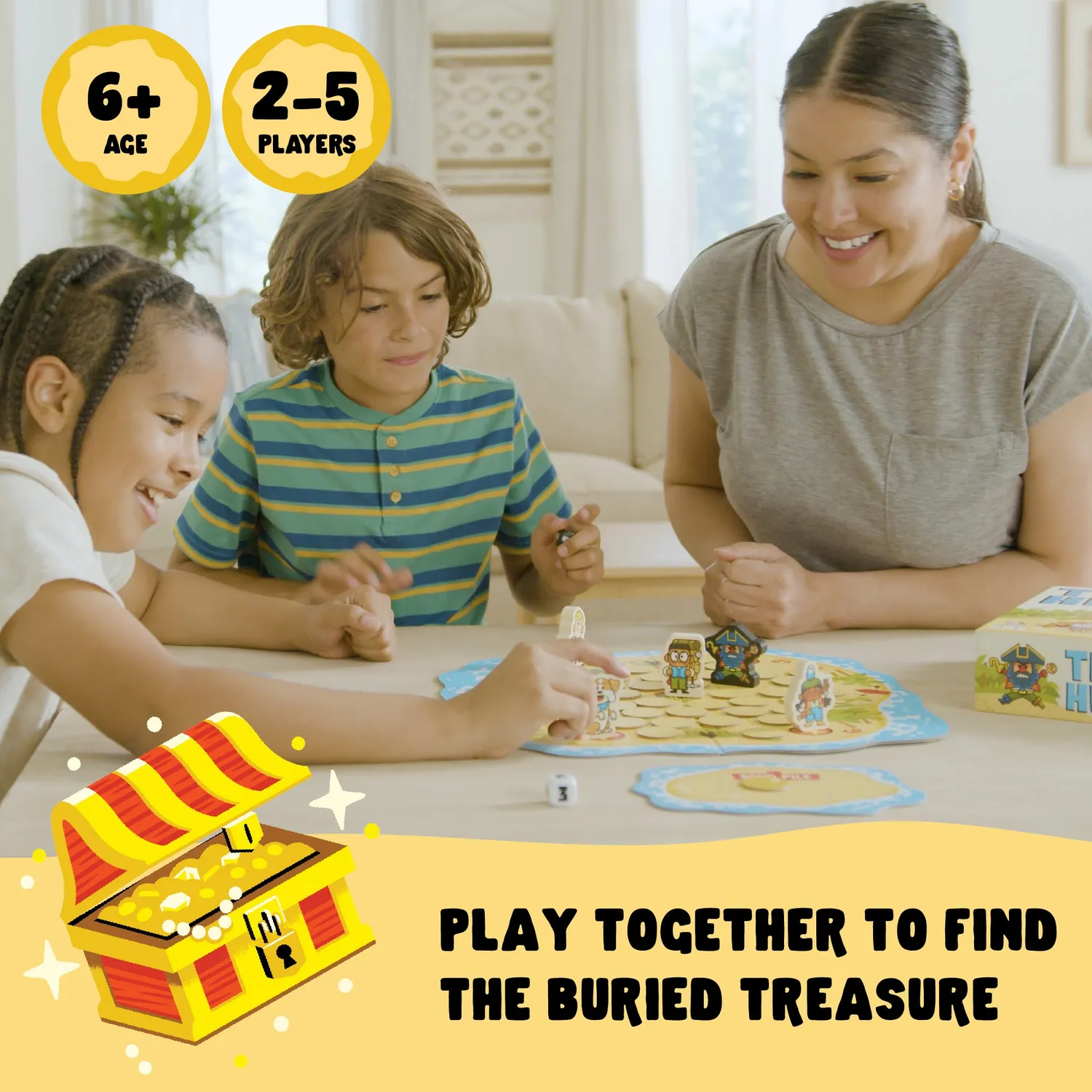 Buffalo Games Treasure Hunt brætspil familiespil 6 år