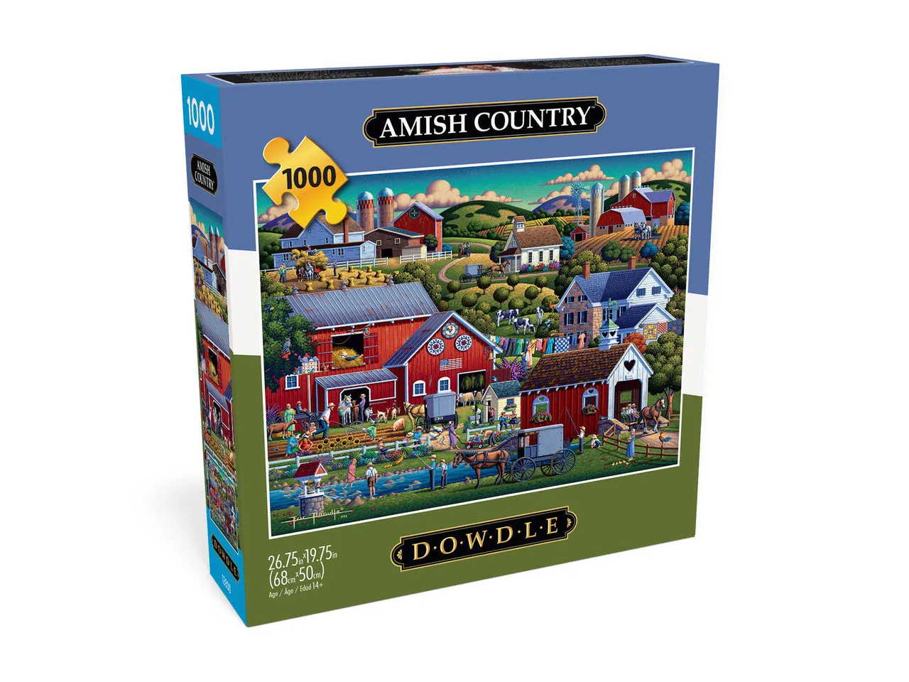 Buffalo Games Eric Dowdle Amish Country puslespil 1000 brikker land