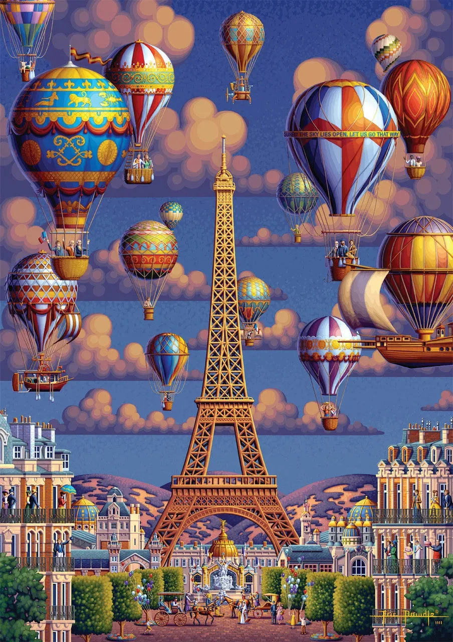 Buffalo Games Balloons Over Paris puslespil 300 brikker large