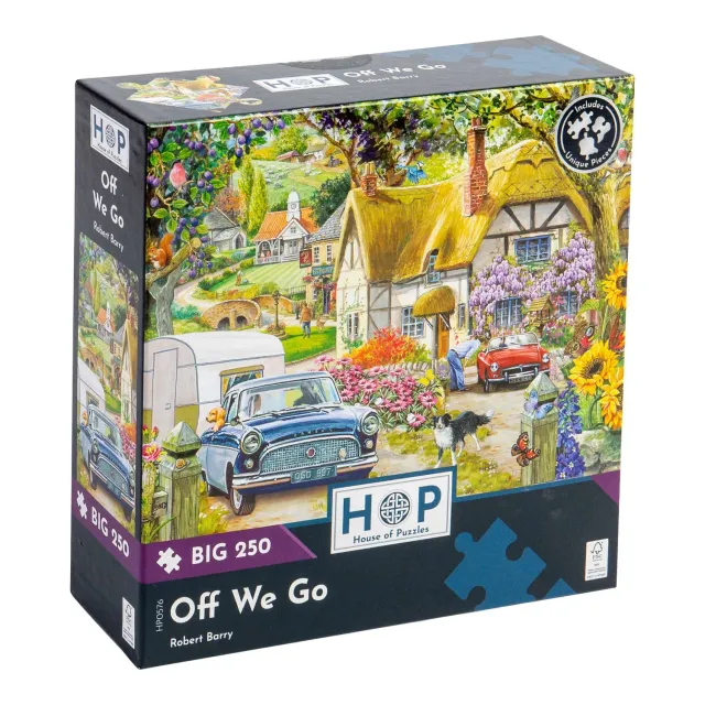 House of Puzzle Off We Go BIG 250 puslespil 250 brikker familie