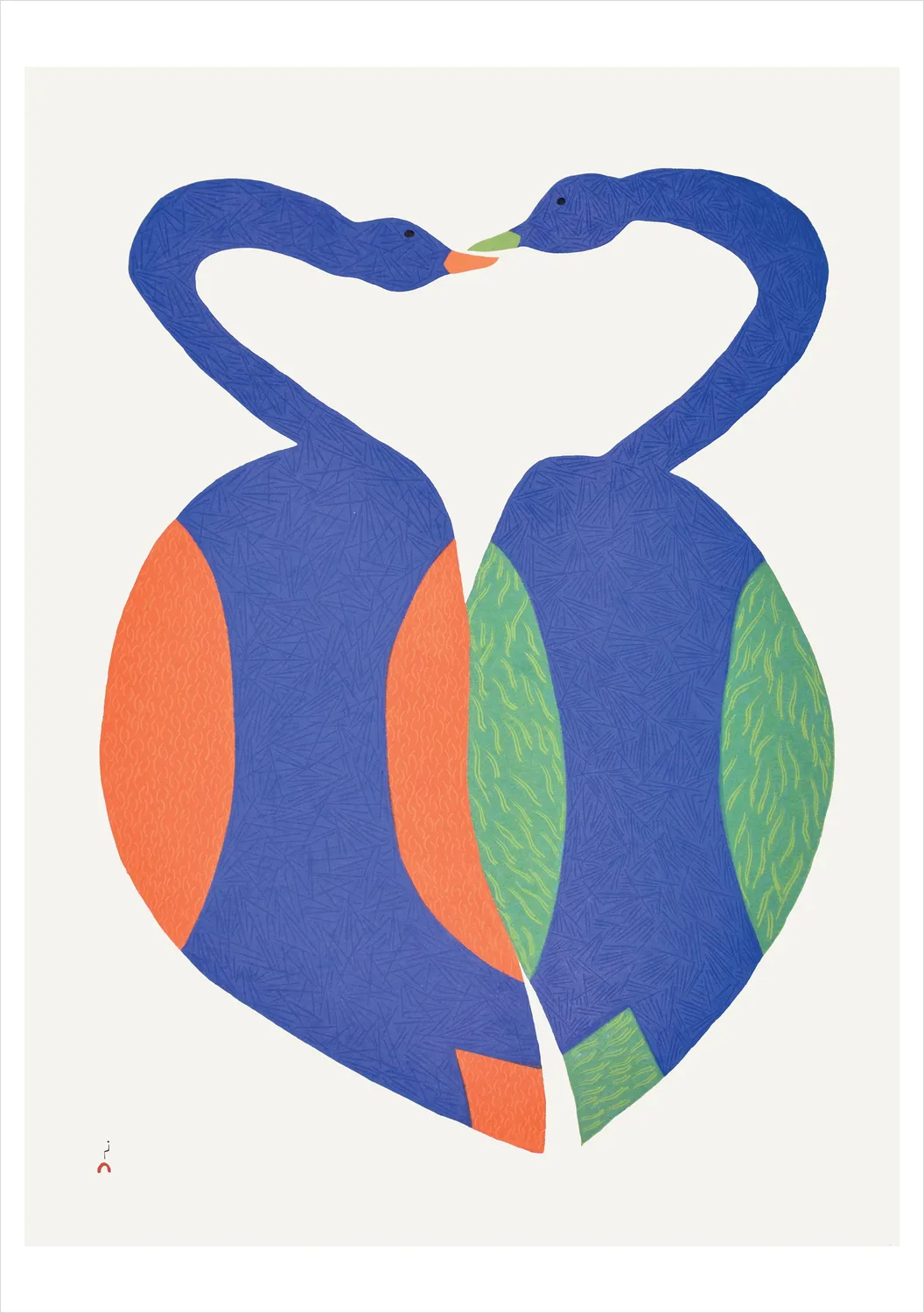 Pomegranate Birds of Cape Dorset kortæske 20 kort