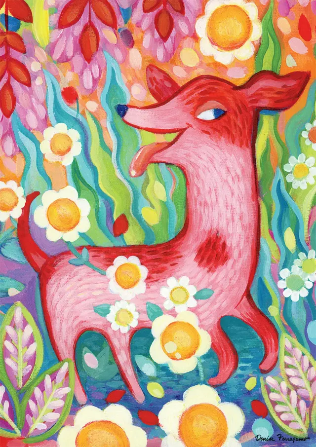 Buffalo Games Vivid Little Red Dog puslespil 300 brikker hund