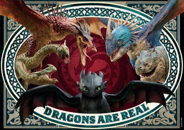 Buffalo Games Dragons Are Real puslespil 300 brikker large