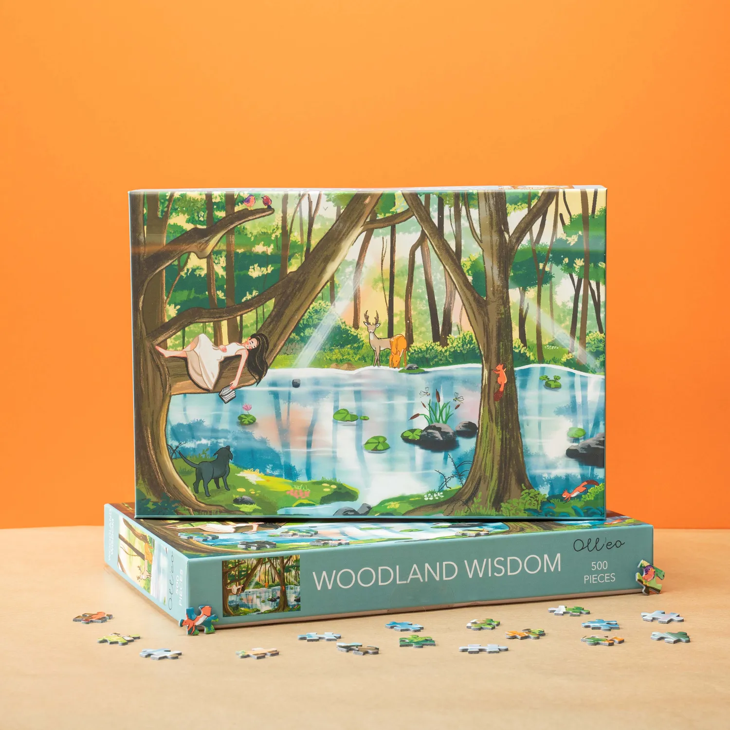 Olleo Woodland Wisdom puslespil 500 brikker – skovmotiv