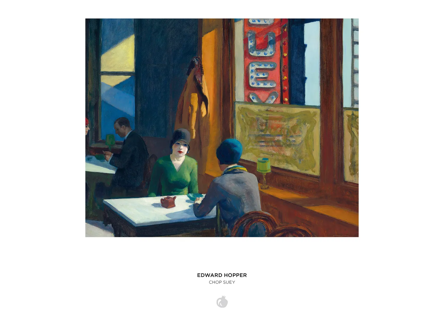Pomegranate Edward Hopper Chop Suey puslespil 1000 brikker byliv