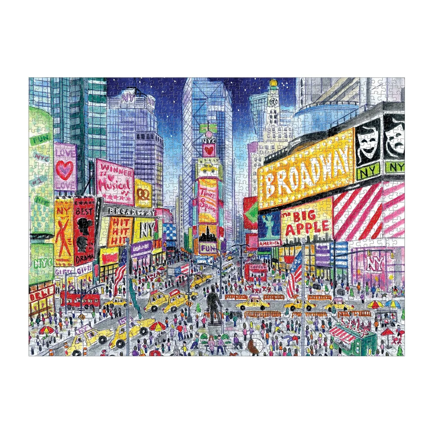 Galison Storrings Times Square puslespil 1000 brikker by