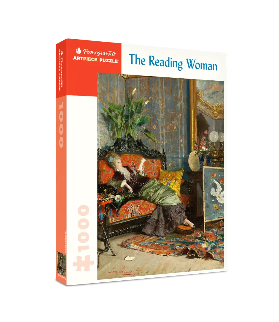Pomegranate Reading Woman puslespil 1000 brikker kunst