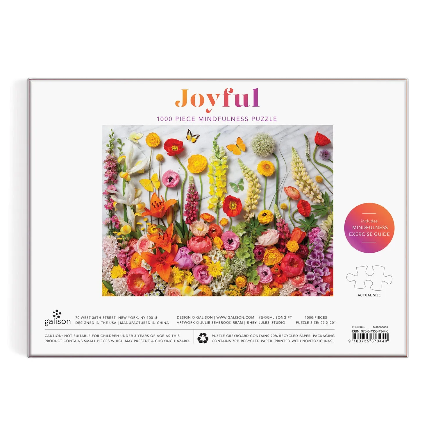 Good Puzzle Co Joyful puslespil 1000 brikker blomster
