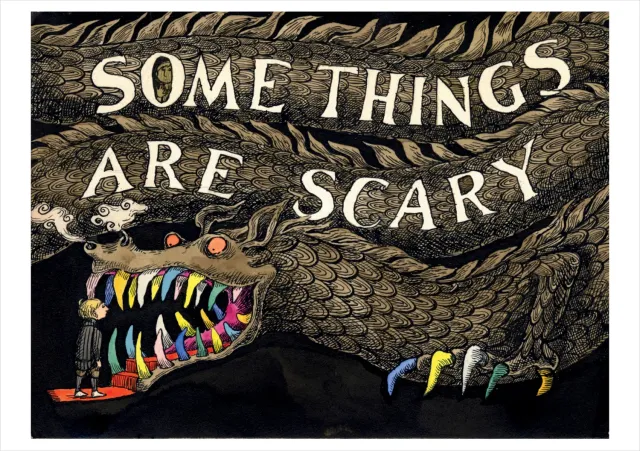 Pomegranate Edward Gorey Some Things Are Scary kort enkelt