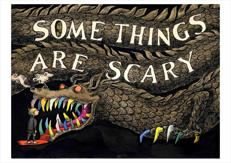 Pomegranate Edward Gorey Some Things Are Scary kort enkelt
