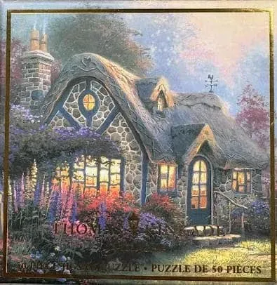 Buffalo Games Thomas Kinkade Candlelight Cottage puslespil 50 brikker