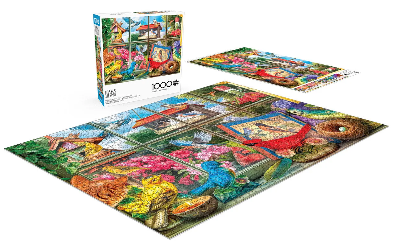 Buffalo Games Birdwatching Fun puslespil 1000 brikker fugle