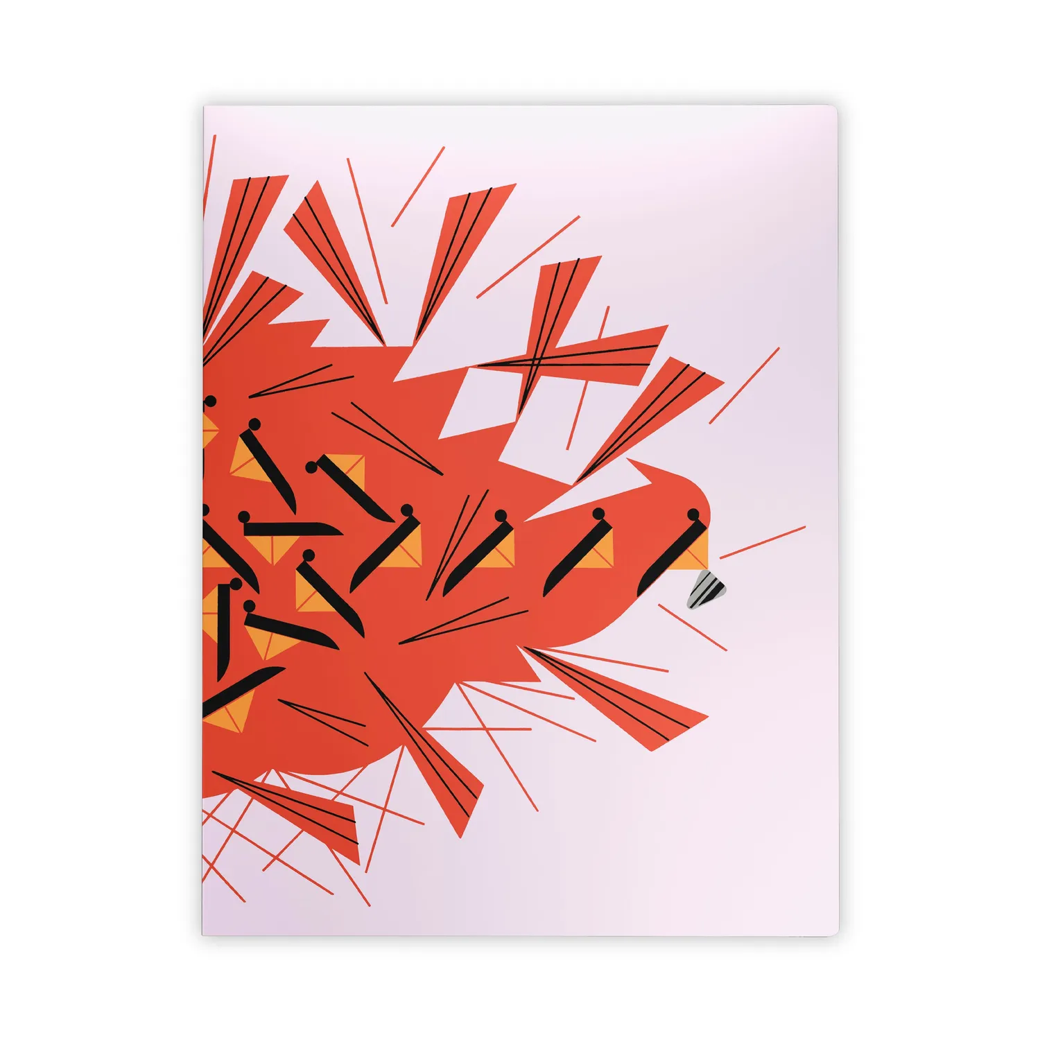 Pomegranate Charley Harper Large notesbogssæt fugle