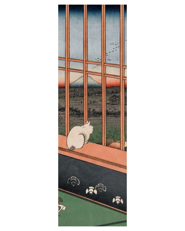 Pomegranate Hiroshige Asakusa bogmærke landskab