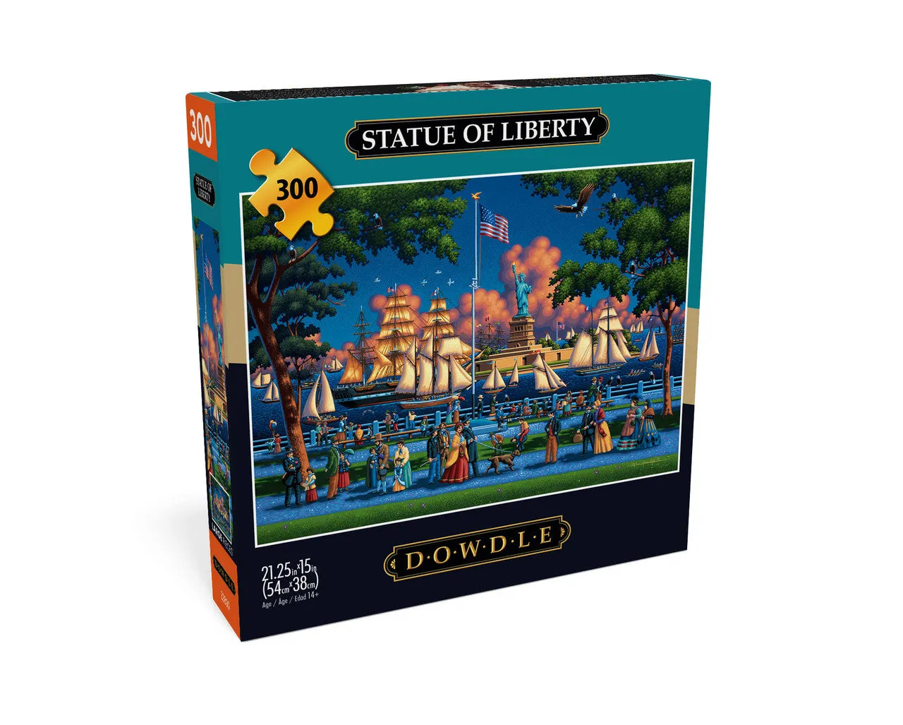 Buffalo Games Eric Dowdle Statue of Liberty puslespil 300 brikker store brikker