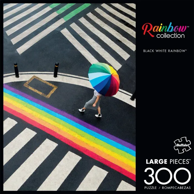 Rainbow Series Black White Rainbow puslespil 300 brikker