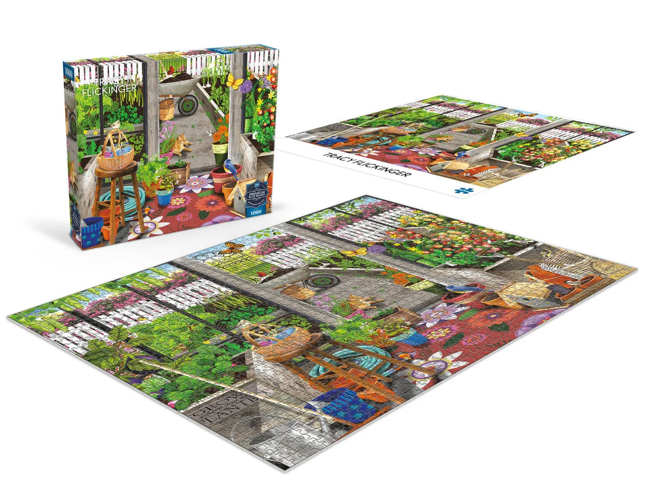 Buffalo Games Sapphire Select Garden Shed puslespil 1000 brikker drivhus