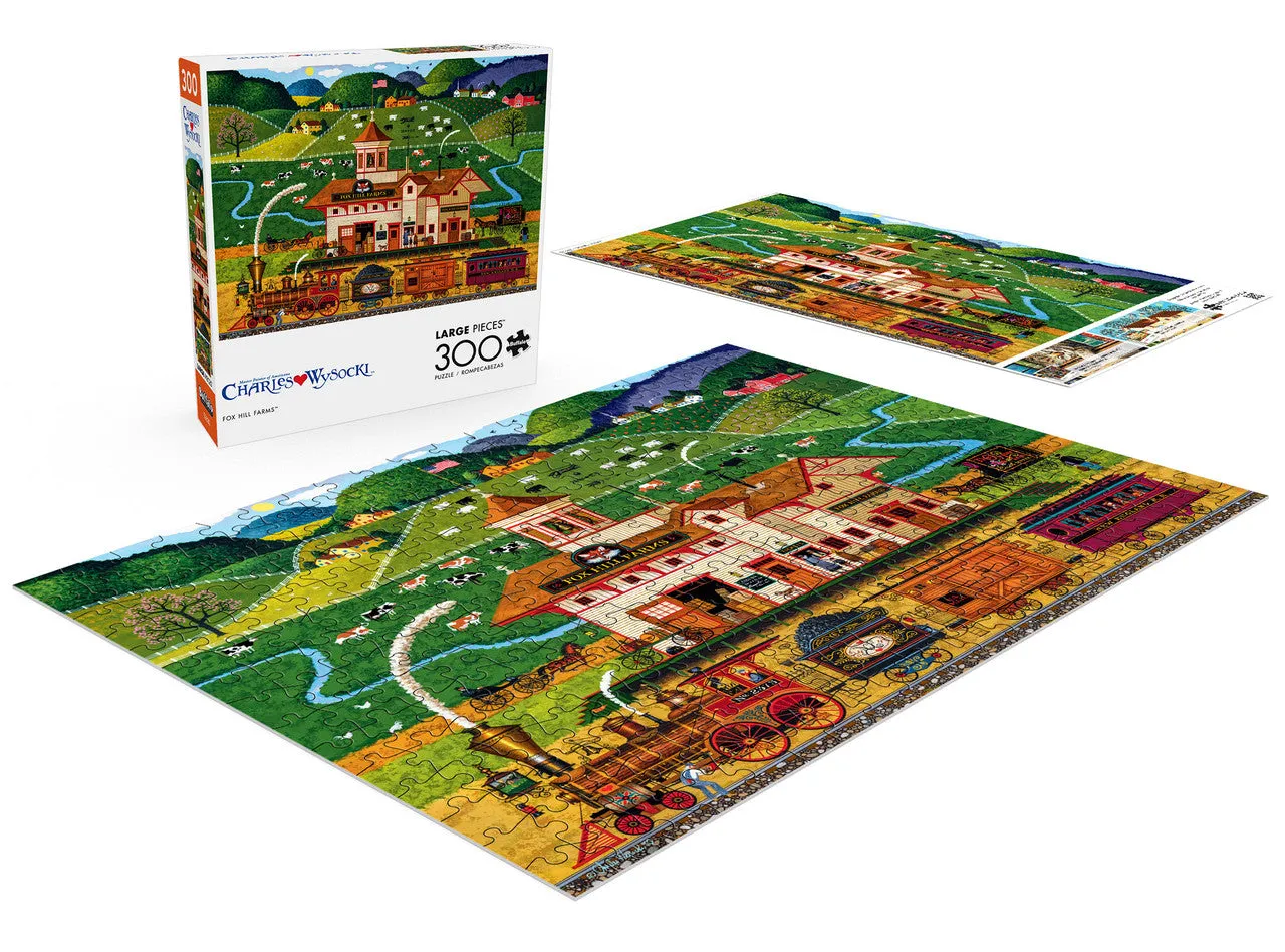 Buffalo Games Charles Wysocki Fox Hill Farms puslespil 300 store brikker