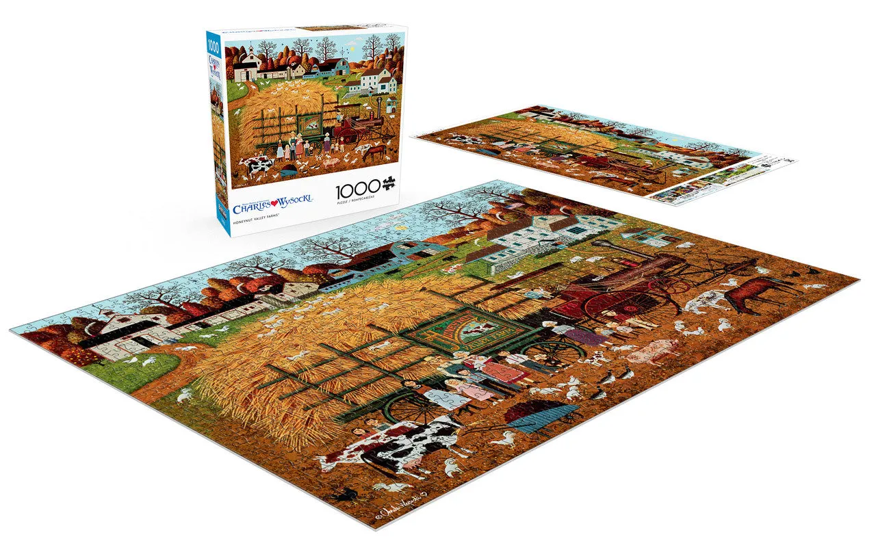 Buffalo Games Charles Wysocki Honeynut Valley Farm puslespil 1000 brikker
