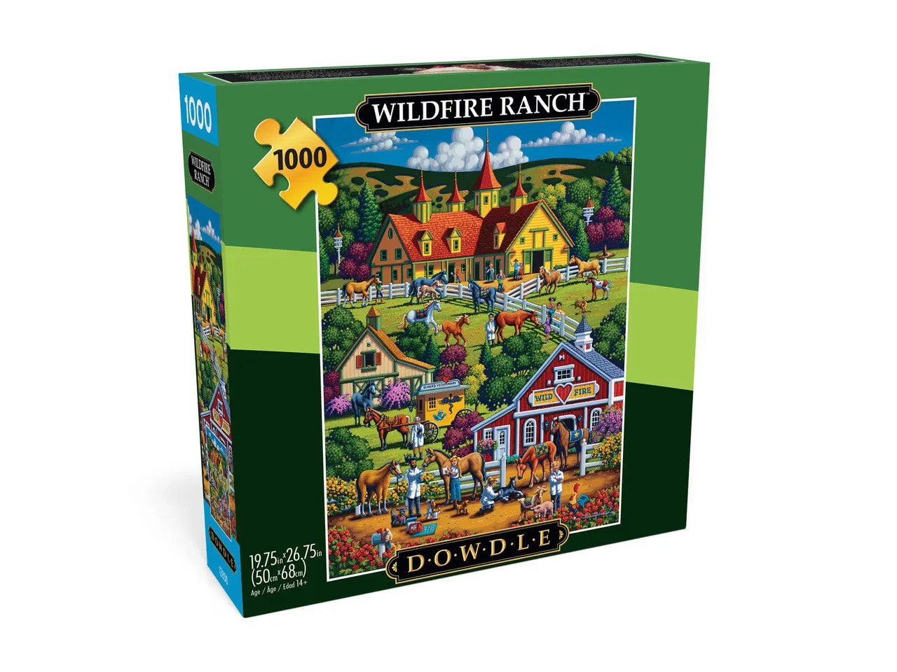 Buffalo Games Eric Dowdle Wildfire Ranch puslespil 1000 brikker