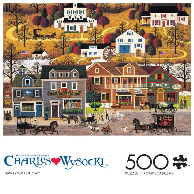 Buffalo Games Americana Hawk River Hollow puslespil 500 brikker