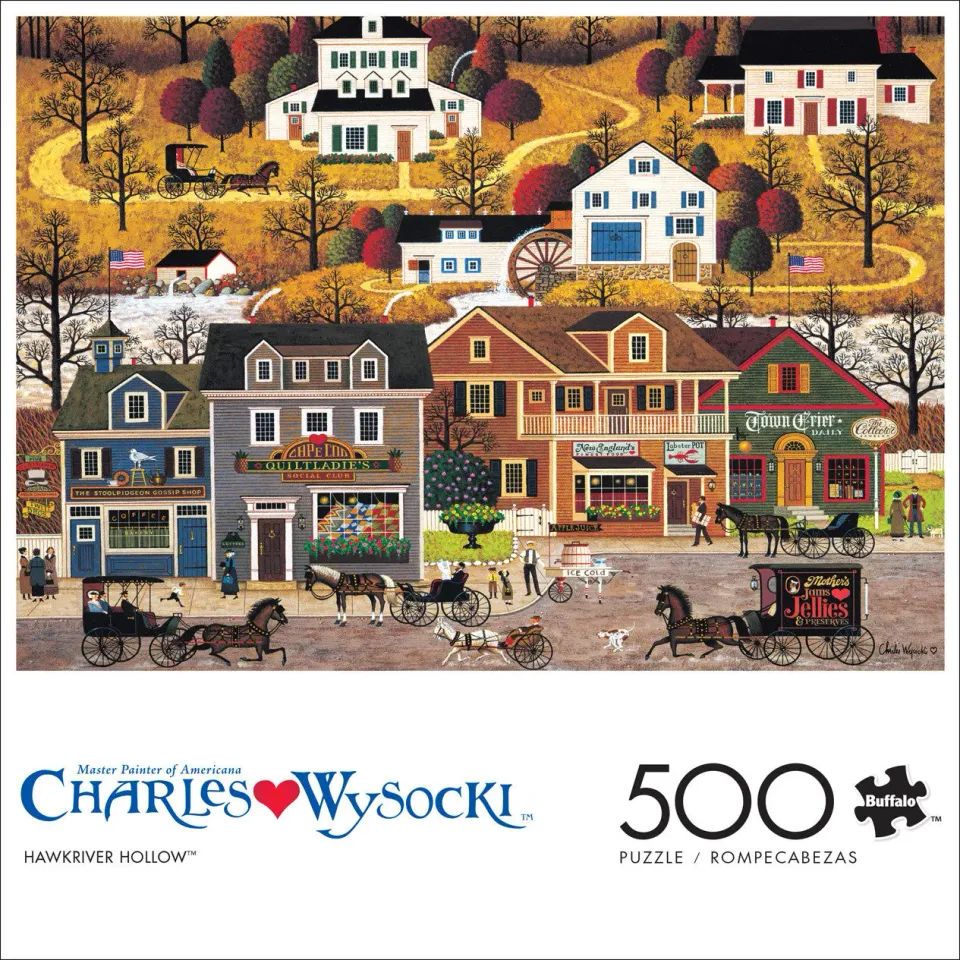 Buffalo Games Americana Hawk River Hollow puslespil 500 brikker
