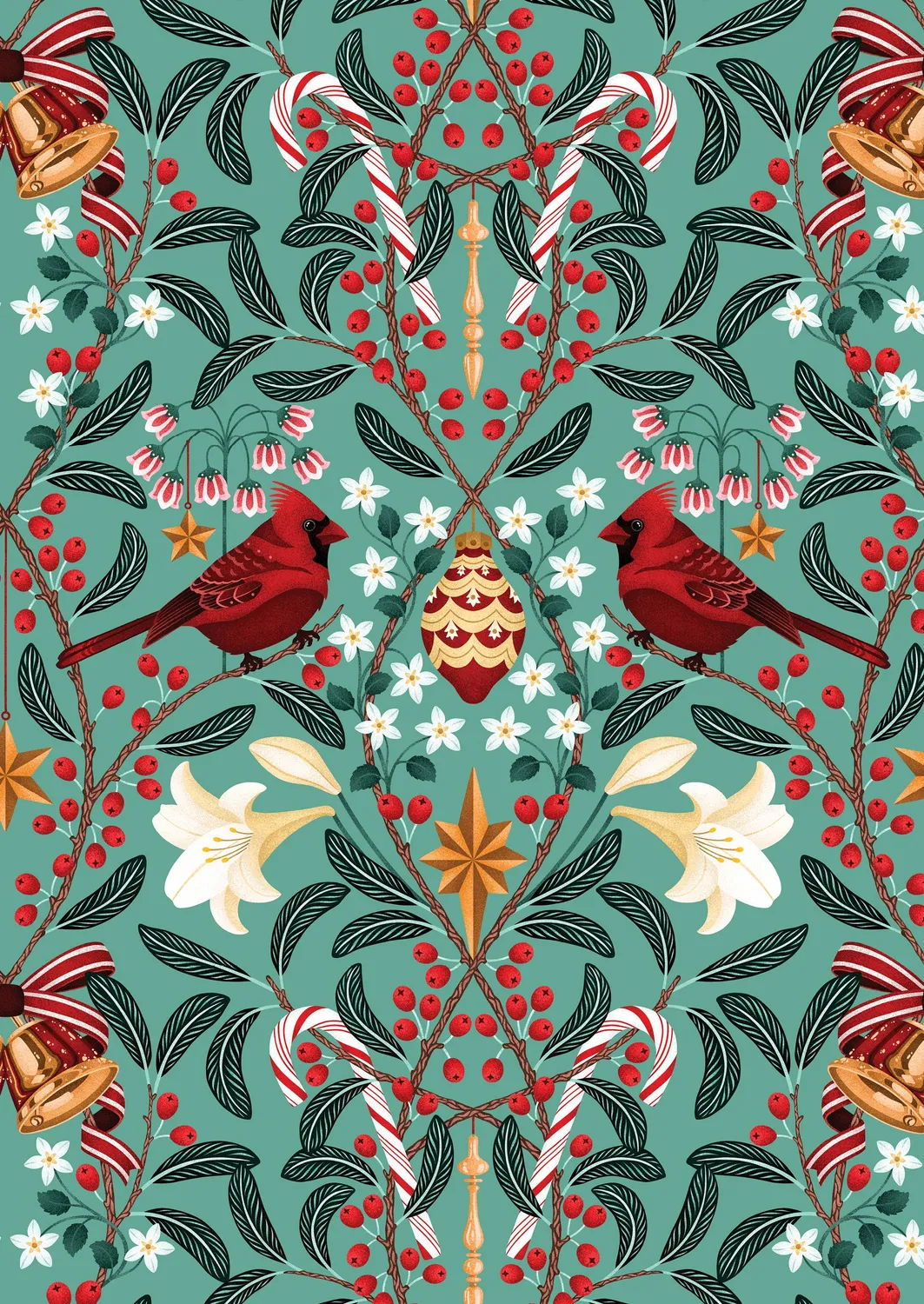Pomegranate Catherine Marion julekort Christmas Day bør