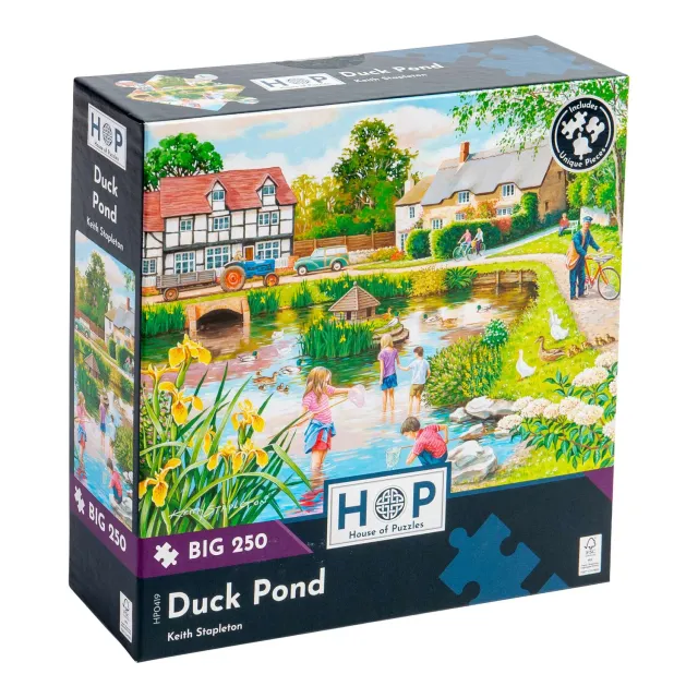 House of Puzzle BIG Duck Pond puslespil 250 store brikker