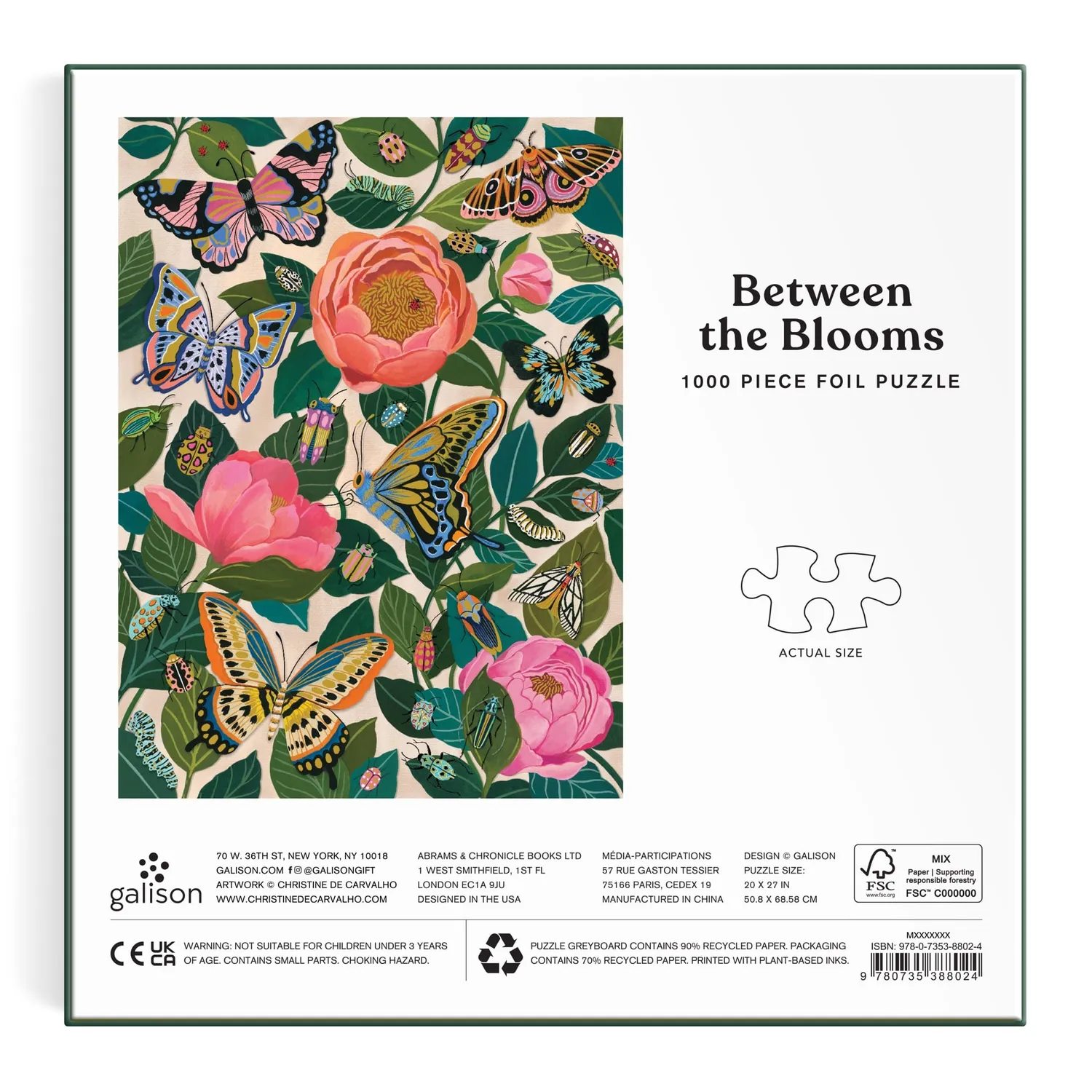 Good Puzzle Co. Between the Blooms puslespil 1000 brikker folie