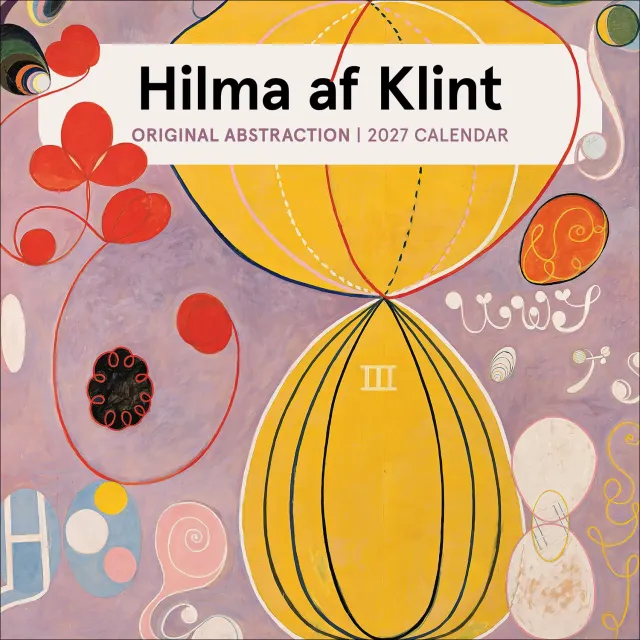 Pomegranate Hilma af Klint 2027 vægkalender abstrakt kunst