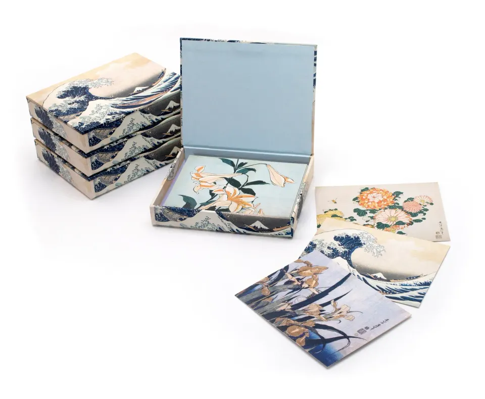 Pomegranate Hokusai Keepsake kortæske 20 kort Den Store Bølge