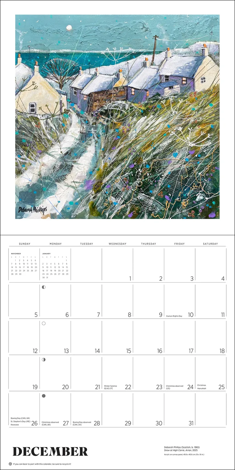 Pomegranate Deborah Phillips Scotland 2027 vægkalender