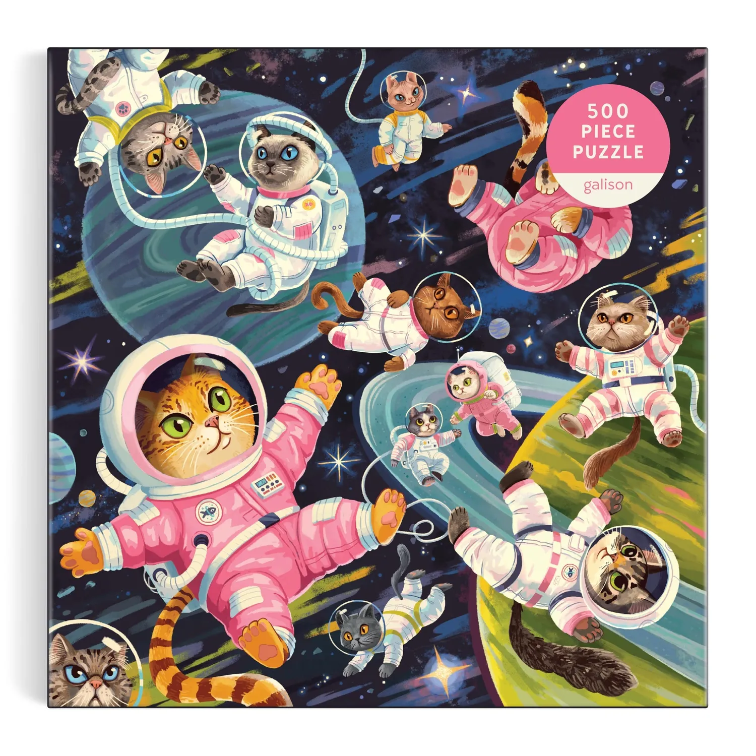 Good Puzzle Co. A Space Meowdyssey puslespil 500 brikker katte
