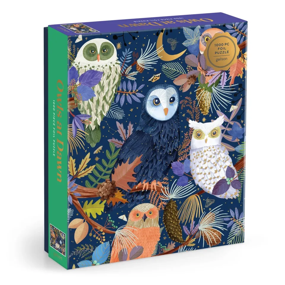 Good Puzzle Co. Owls at Dawn foliepuslespil 1000 brikker ugler