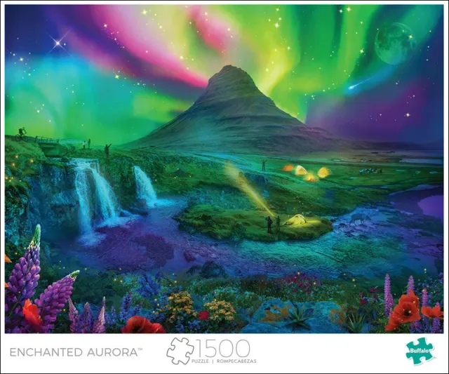 Buffalo Games Enchanted Aurora puslespil 1500 brikker nordlys