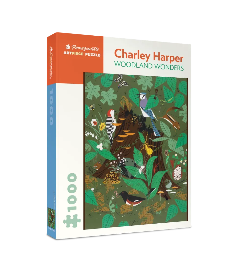 Pomegranate Charley Harper Woodland Wonders puslespil 1000 skovdyr