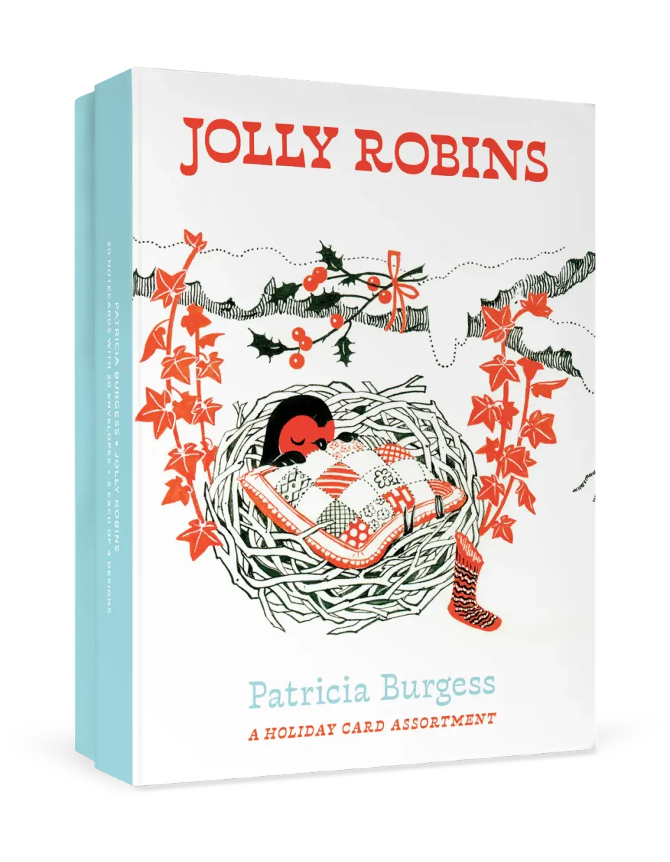 Pomegranate Patricia Burgess Jolly Robins julekort 20 stk jul